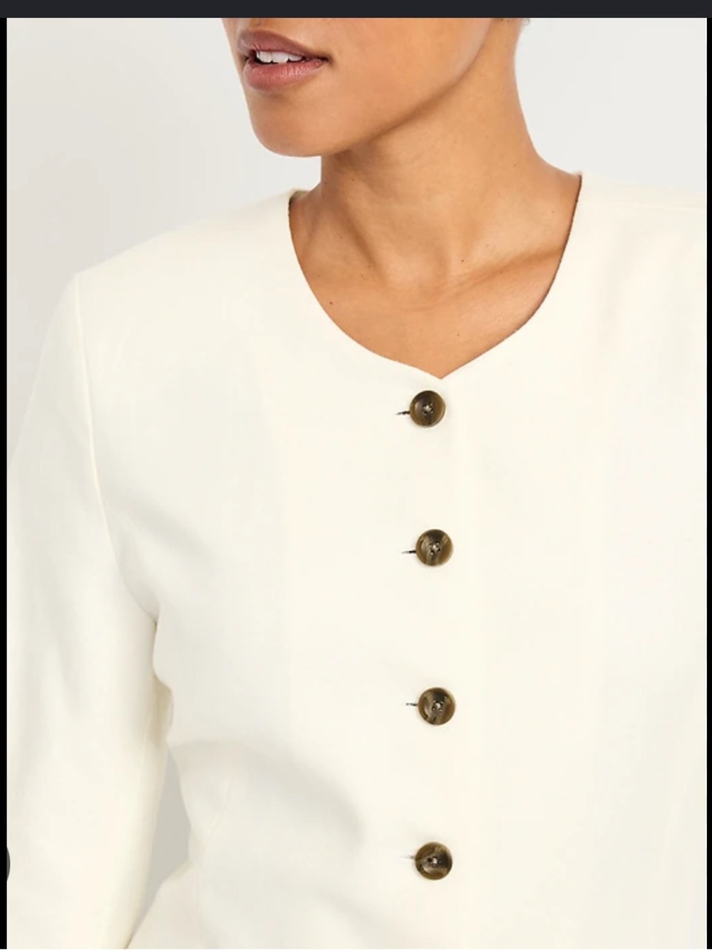 NWT Old Navy fitted long blazer - Picture 3 of 7